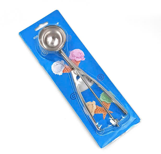 muong kem trung Muỗng Xúc Kem Inox Trung 6cm - Ảnh 1