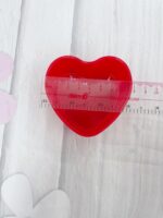 Ly Nhựa Trái Tim Màu Đỏ CH55 (25 Cái) - Ảnh 4