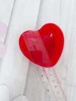 Ly Nhựa Trái Tim Màu Đỏ CH55 (25 Cái) - Ảnh 3