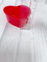 Ly Nhựa Trái Tim Màu Đỏ CH55 (25 Cái) - Ảnh 2