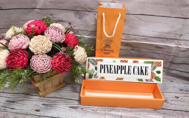 Túi Hộp Đựng Bánh Dứa PineApple Cake