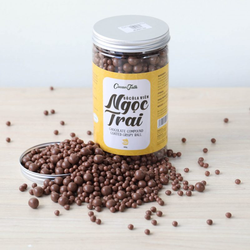 Sô Cô La Viên Ngọc Trai Toffee Caramel Cacao Talk (400g) 1 Vien Ngoc Trai Cafe 801x800 1