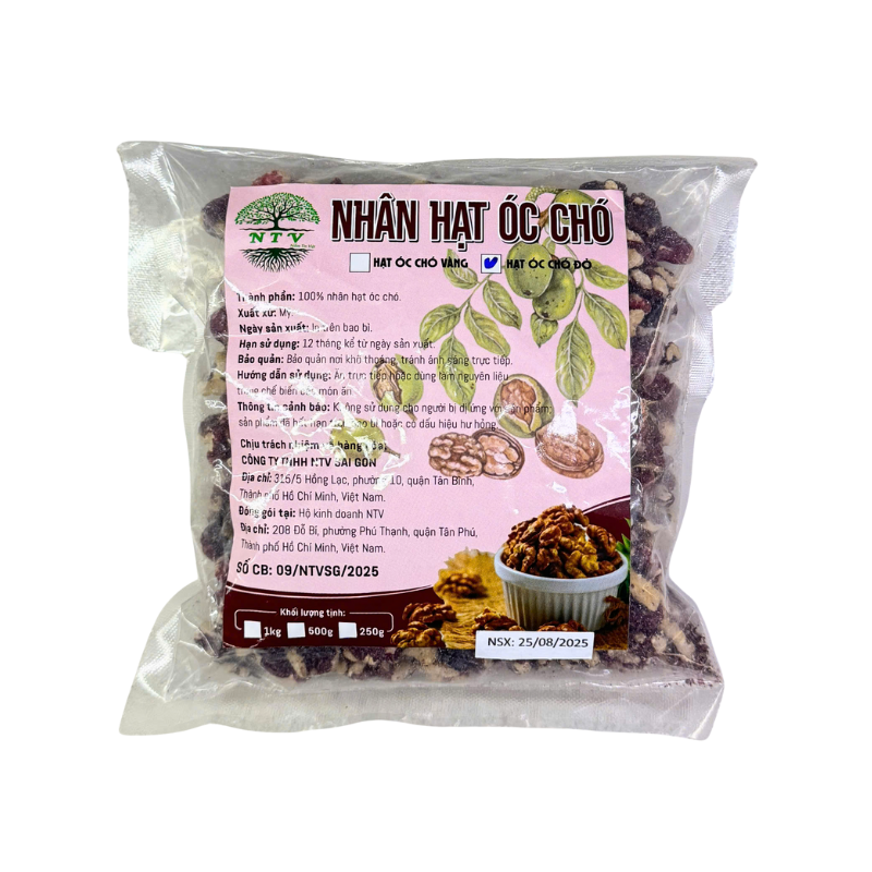 nhan-hat-oc-cho-ntv Nhân Hạt Óc Chó Đỏ NTV (250g) - Ảnh 1