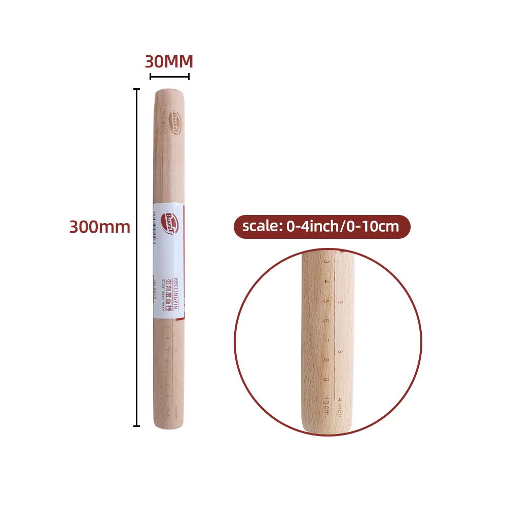 cay-can-bot-8417 Cây Cán Bột Gỗ 8417 (30cm) - Ảnh 1