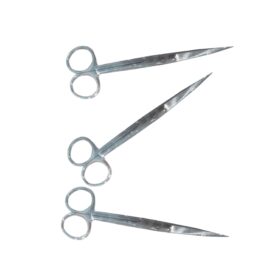 Kéo Gắp Bông Kem Inox Mũi Cong