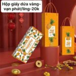 Hộp Dứa Vạn Phát Màu Vàng