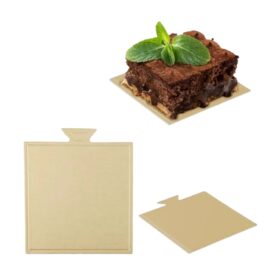 Đế Lót Bánh Hình Vuông Màu Vàng