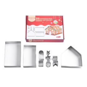 Bộ Khuôn Nhấn 3D Cookie Gingerbread House