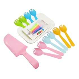 Set Dao Dĩa Nến Hồng