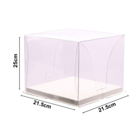 Hộp Mica Vuông Trong Suốt (21.5cm)