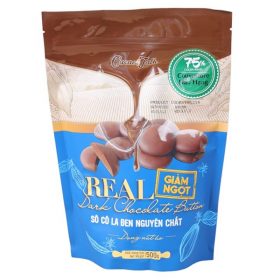 Sô Cô La Đen Nguyên Chất 75% Cacao Talk - Dạng Nút Áo (500g)
