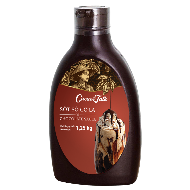 sot-socola-new-1.25kg Sốt Sô Cô La Cacao Talk (1.25 kg) - Ảnh 1