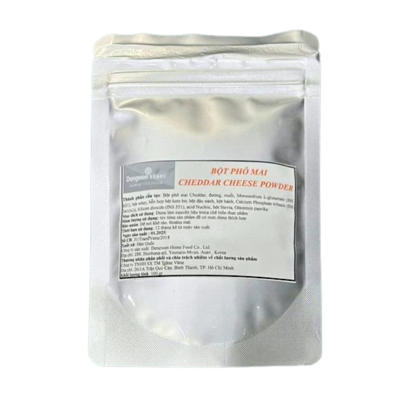 bot-pm-cam-han Bột Cheese Phô Mai Tự Nhiên Màu Cam (100g) - Ảnh 2