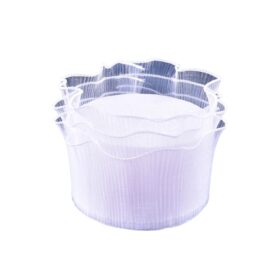 Voan Trắng Quấn Thành Bánh 1 Tầng