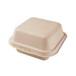 Hộp Bã Mía Vuông Màu Nâu (B003)