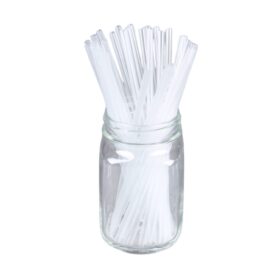 Ống Hút Nhựa Trắng