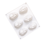 Khuôn Silicon Hình Thỏ 6 Ô