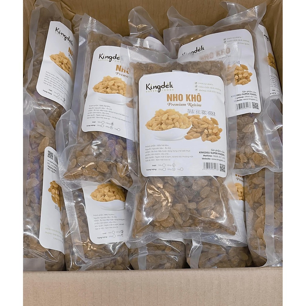 nho vàng Nho Khô Vàng Kingdeli (1Kg) - Ảnh 1