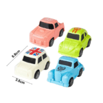 Xe Ô Tô Trang Trí Bánh Màu Pastel (4 cái)