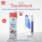 Kem Trang Trí Bánh Silver Whip Giảm Ngọt Nhất Hương - A4 (1 kg) - Ảnh 3