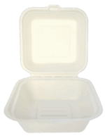 Hộp Bã Mía Vuông Màu Trắng(B003) - Ảnh 2