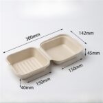 Hộp Bã Mía Vuông Màu Nâu (B003) - Ảnh 2