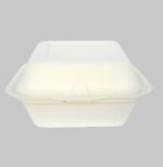 Hộp Bã Mía Vuông Màu Trắng(B003)