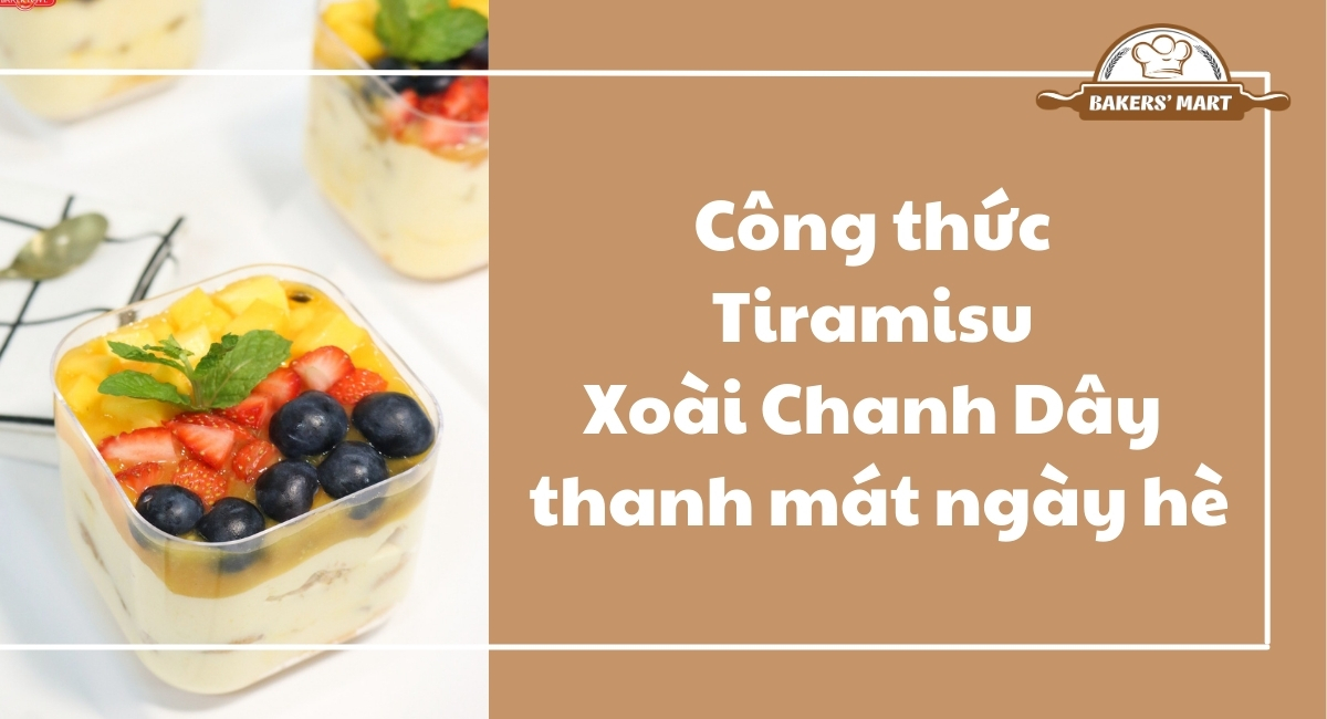 cong thuc tiramisu xoai chanh day thumb 4 Công thức Tiramisu Xoài Chanh Dây thanh mát ngày hè