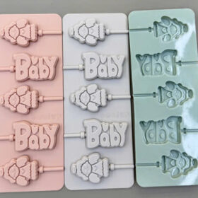D1011 - Khuôn Silicon Baby Làm Kẹo Mút- Giao màu ngẫu nhiên