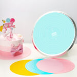 Tấm Lót Bàn Xoay Silicon 30CM - Giao màu ngẫu nhiên - Ảnh 2