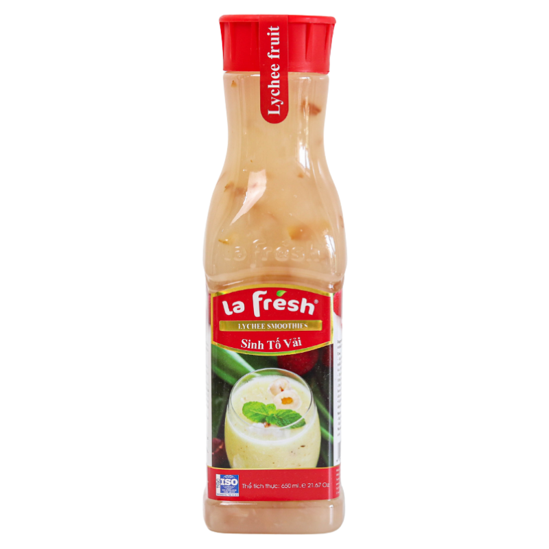 sinh-to-vai-lafresh Sinh Tố Vải La Fresh (650ml) - Ảnh 1