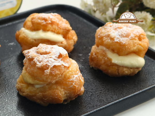 Công thức làm Bánh Choux Chiên không cần lò nướng siêu dễ! 3 công thức làm Bánh Choux Chiên