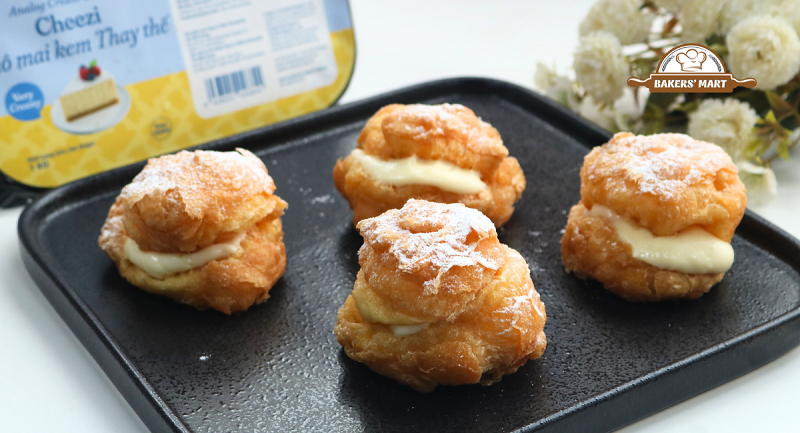 Công thức làm Bánh Choux Chiên không cần lò nướng siêu dễ! 1 Công thức làm Bánh Choux Chiên