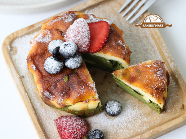 Bật mí công thức làm Phô Mai Cháy Marble Matcha ngon mê ly, ai ăn cũng thích! 5 Công thức làm Bánh Phô Mai Cháy Marble Matcha