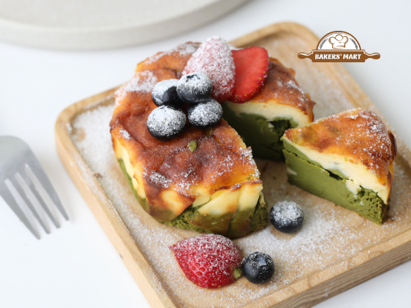 Bật mí công thức làm Phô Mai Cháy Marble Matcha ngon mê ly, ai ăn cũng thích! 4 Công thức làm Bánh Phô Mai Cháy Marble Matcha