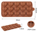 Khuôn Silicon Hình Tim D0797 - Ảnh 2