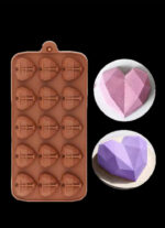 Khuôn Silicon Hình Tim D0797