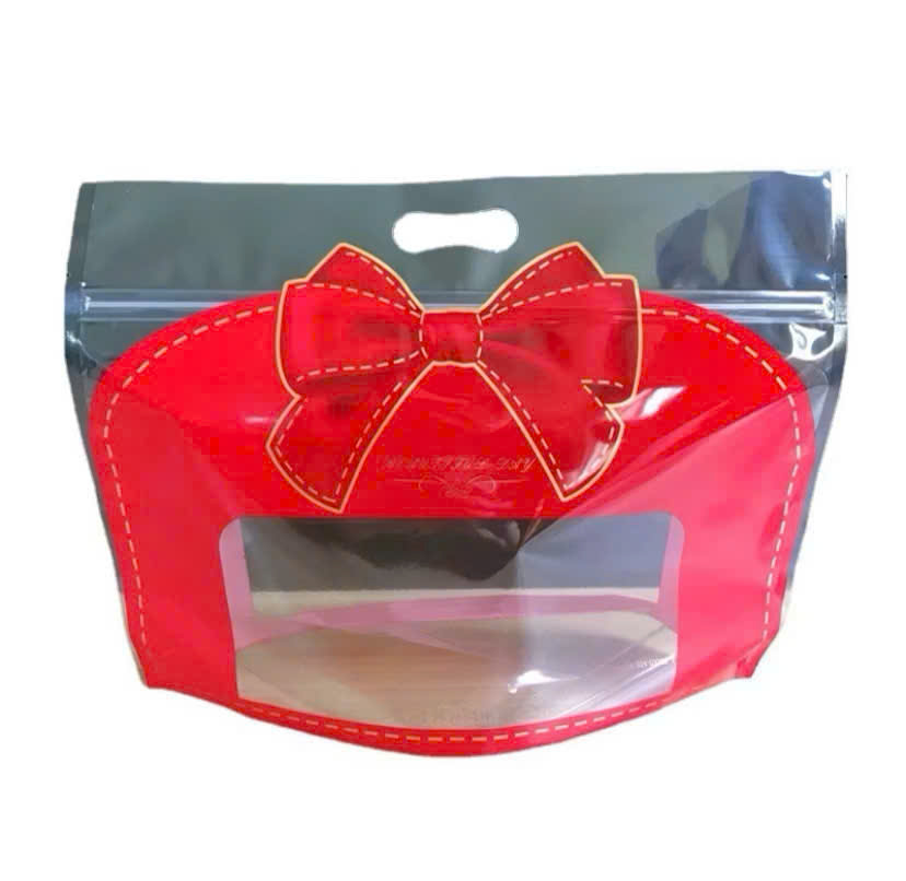 tui zip no do size nho Túi Zip Nơ Đỏ Size Nhỏ - Ảnh 1