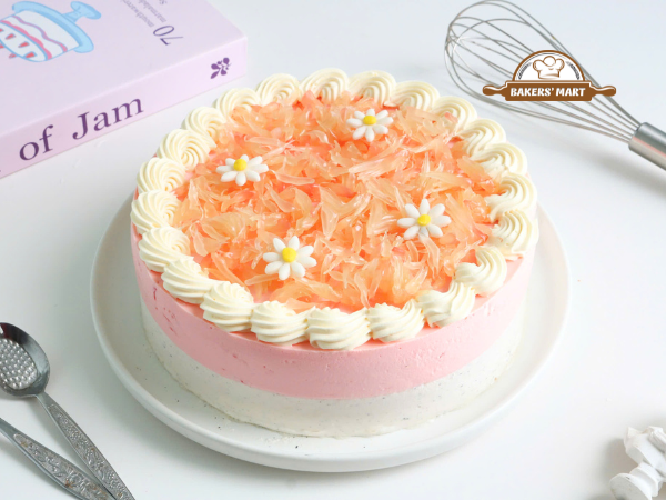 Làm bánh Mousse Bưởi Hồng