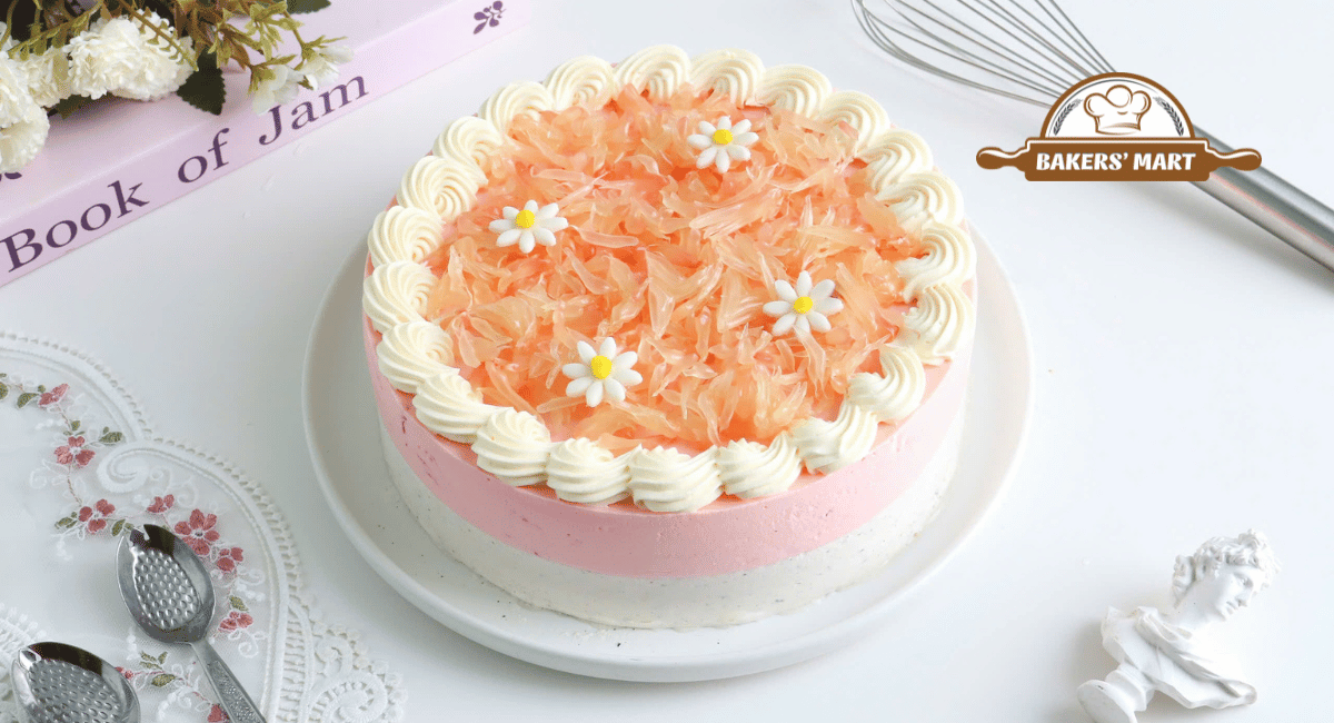 Làm bánh Mousse Bưởi Hồng