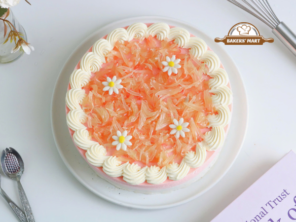 Làm bánh Mousse Bưởi Hồng