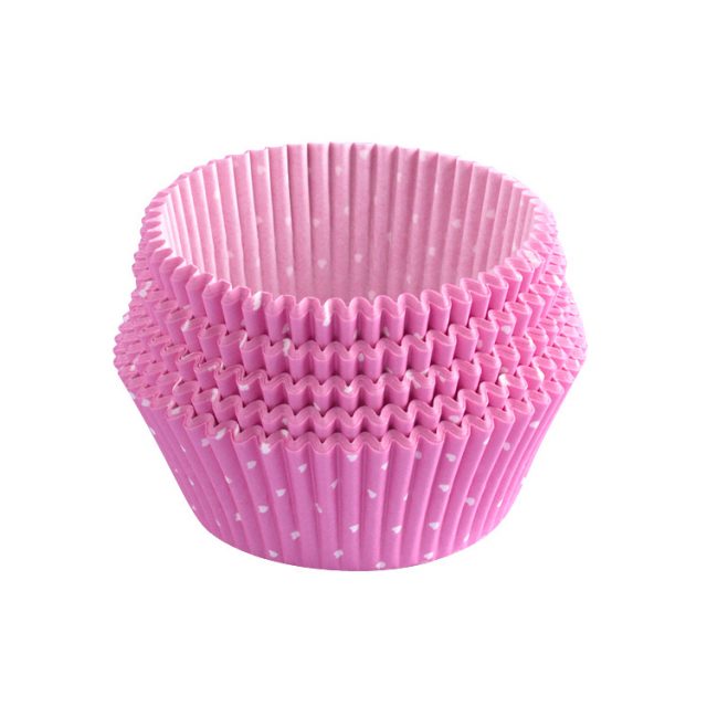 ly giấy cupcake chống dính màu hồng 02